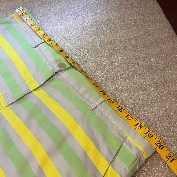 Gap Womens Size 16 Short Shorts Green Yellow Blue Striped new NWT - Picture 8 of 10